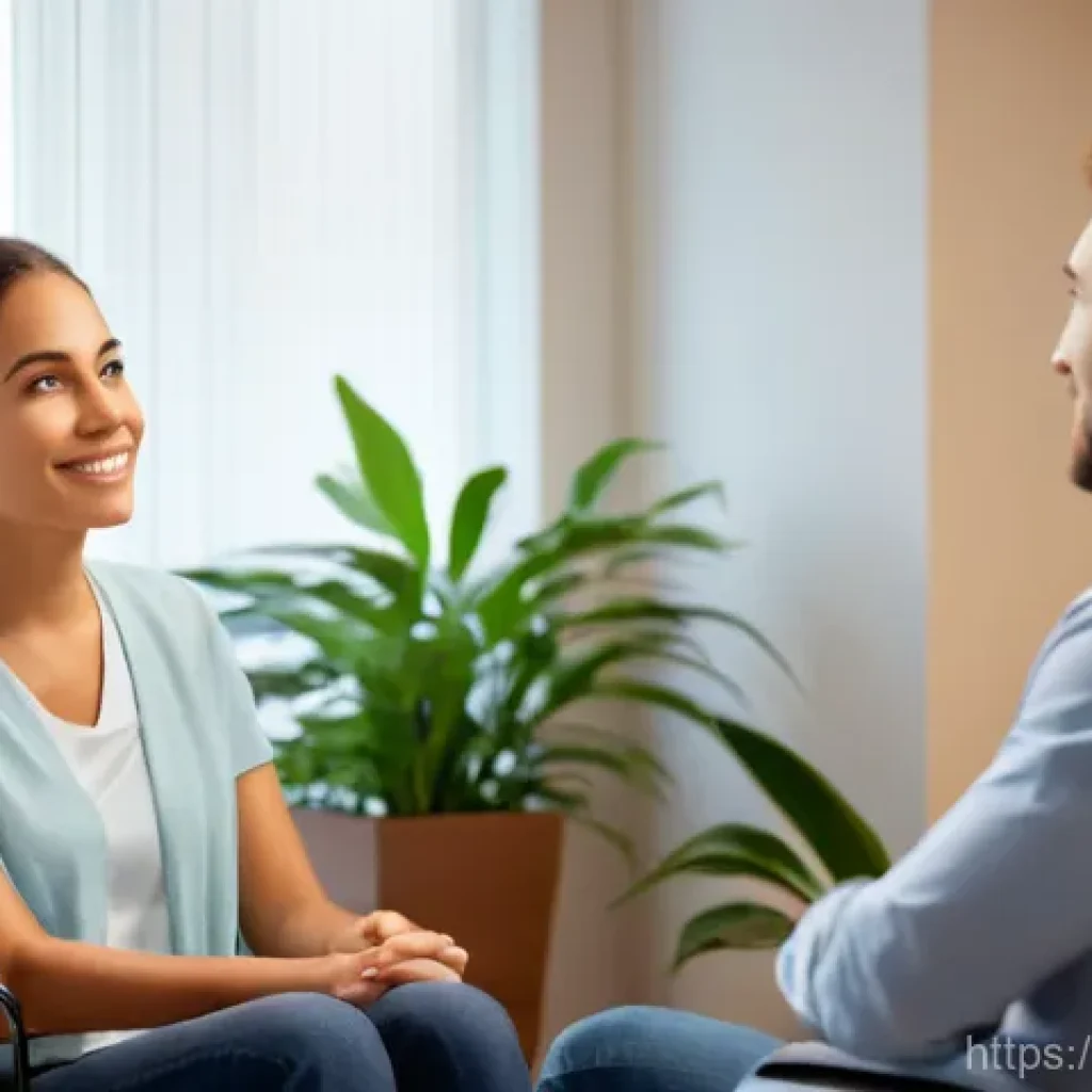 장애인재활상담사 상담 스킬 - **Image Prompt 1: Empathetic Counseling Session**
A warm and inviting counseling room with soft ...