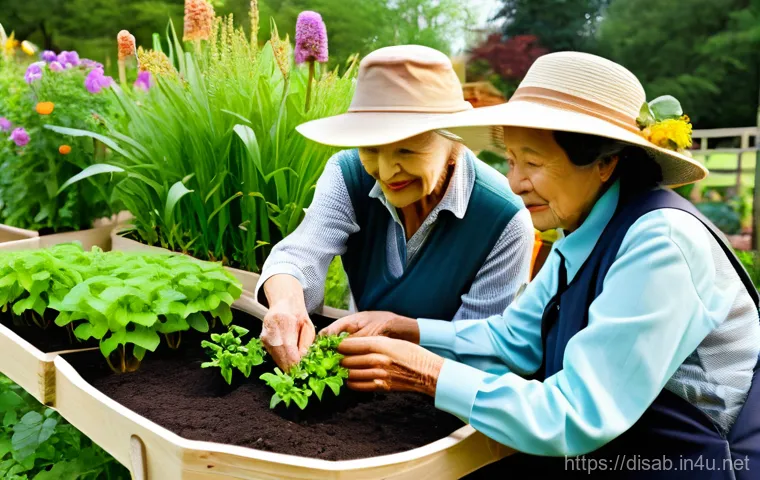 장애인재활상담사 임상 사례 - **Empowering Vocational Training Workshop:** A vibrant, well-lit vocational training workshop. A gro...