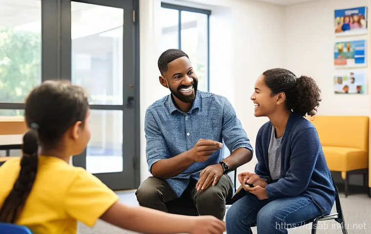 장애인재활상담사 자격증 영어 자료 - **Prompt:** A heartwarming scene in a modern, sunlit community rehabilitation center. A compassionat...