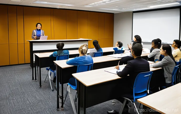 장애인재활상담사와 인권 교육 - **Prompt 2: Collaborative Care Team in a Modern Welfare Center**
    A vibrant and dynamic image dep...