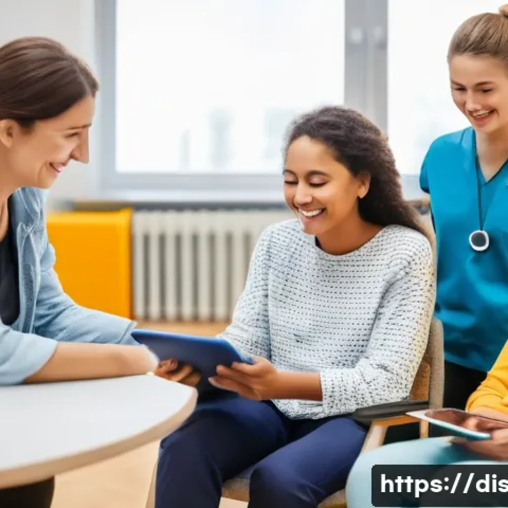 장애인재활상담사와 신체 장애 지원 - A mid-life individual who has recently acquired a disability, wearing comfortable, modest clothing, ...